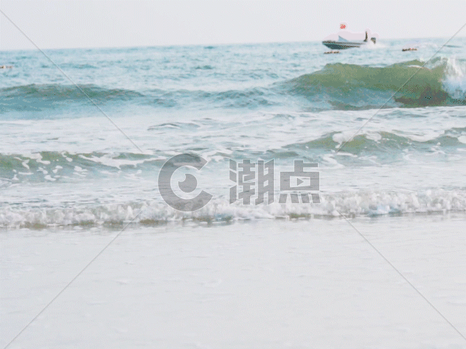 大海海浪浪花GIF图片素材免费下载