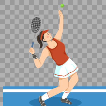 网球比赛中的女选手图片素材免费下载