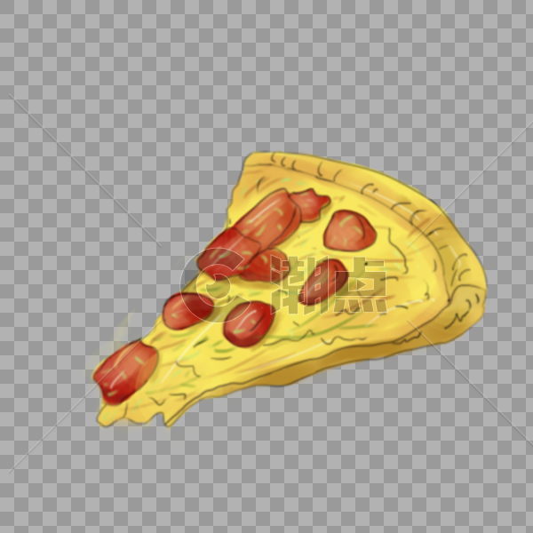 手绘美味食物披萨图片素材免费下载