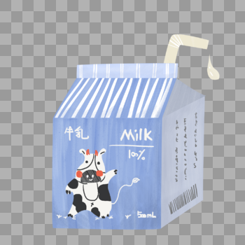 牛奶手绘插画食物素材图片素材免费下载