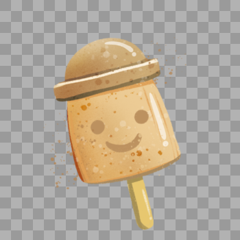 夏天美味冰淇淋笑脸雪糕图片素材免费下载