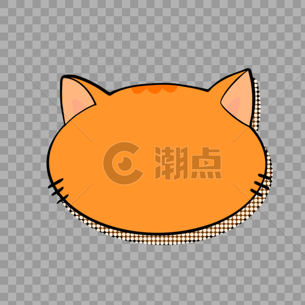 猫咪头像边框图片素材免费下载