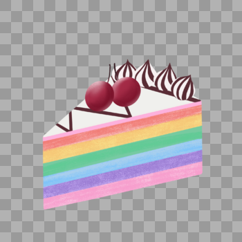 彩虹蛋糕图片素材免费下载