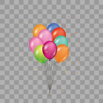 上升的气球图片素材免费下载
