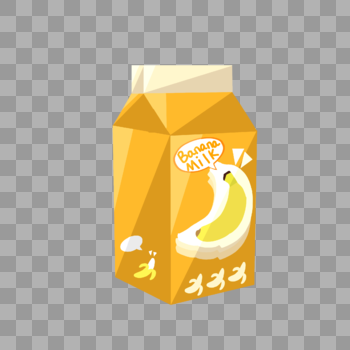 黄色香蕉牛奶图片素材免费下载
