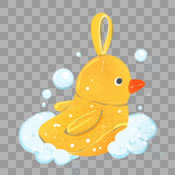 可爱黄色小鸭清洁球图片素材免费下载