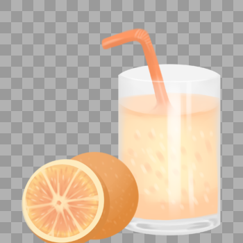 新鲜的鲜榨橙汁图片素材免费下载