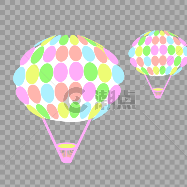彩色热气球图片素材免费下载