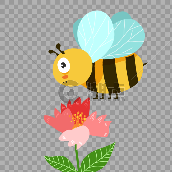 采蜜的小蜜蜂图片素材免费下载