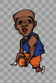 漫画篮球运动员图片素材免费下载