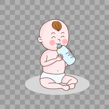 婴儿吃奶粉图片素材免费下载