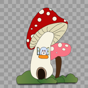 蘑菇屋图片素材免费下载