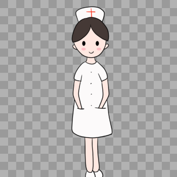 手绘护士形象图片素材免费下载