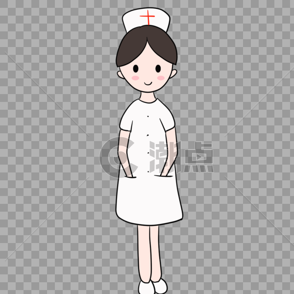 手绘护士形象图片素材免费下载