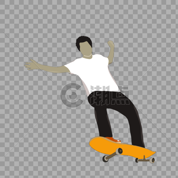 滑滑板图片素材免费下载