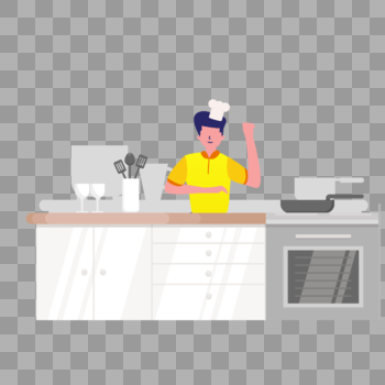 厨房厨师图标免抠矢量插画素材图片素材免费下载