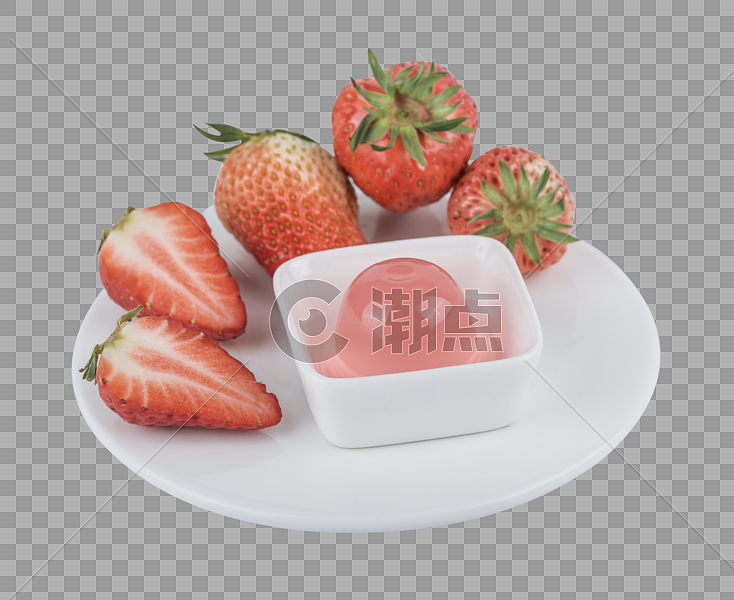 果冻草莓图片素材免费下载