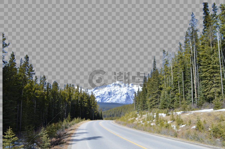 加拿大班夫国家公园国道公路图片素材免费下载