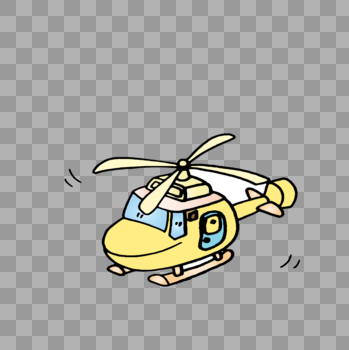 卡通直升飞机图片素材免费下载