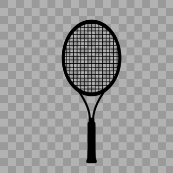 网球拍剪影图片素材免费下载