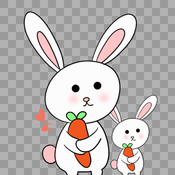 卡通兔子图片图片素材免费下载
