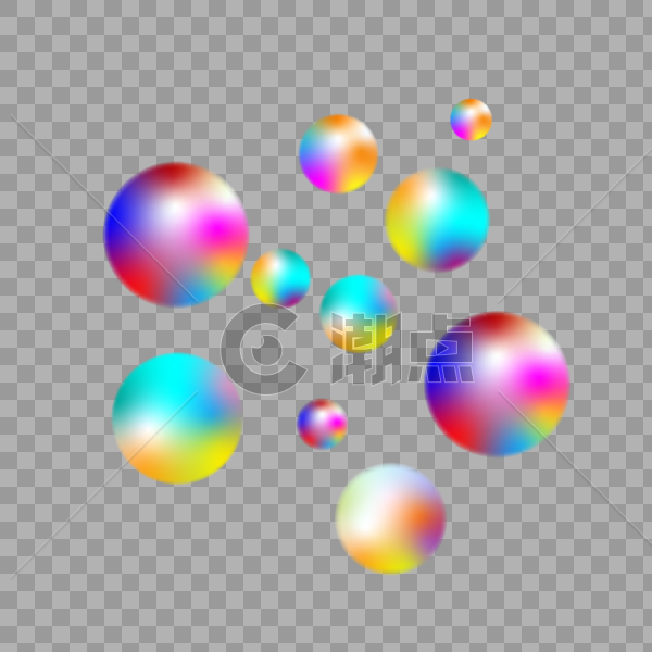 购物节炫彩气球泡泡图片素材免费下载