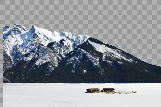 加拿大班夫国家公园雪山图片素材免费下载