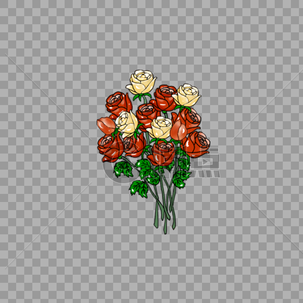 玫瑰花花束图片素材免费下载