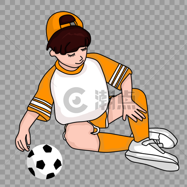 小男孩踢足球02图片素材免费下载