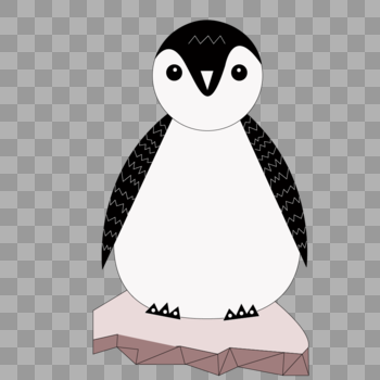 企鹅简笔画图片素材免费下载