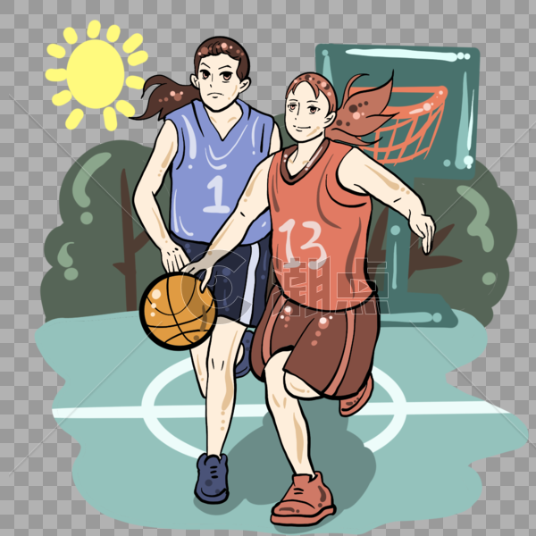 女子篮球比赛图片素材免费下载