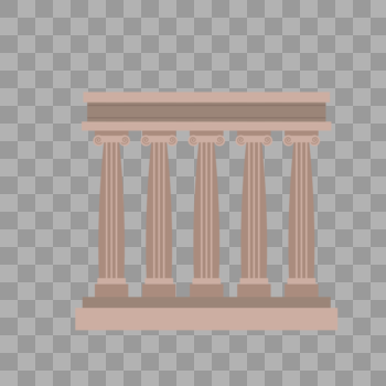 古希腊建筑柱子矢量素材图片素材免费下载