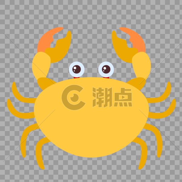 螃蟹图标免抠矢量插画素材图片素材免费下载