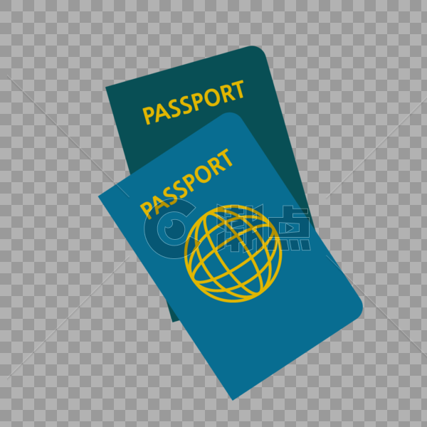 出国旅游护照矢量素材图片素材免费下载