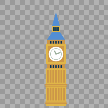 古典欧式伦敦钟楼矢量建筑素材图片素材免费下载