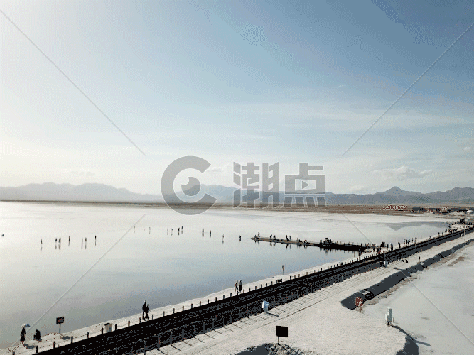 青海茶卡盐湖景区GIF图片素材免费下载