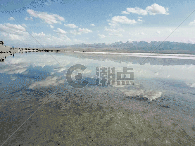 青海茶卡盐湖景区GIF图片素材免费下载