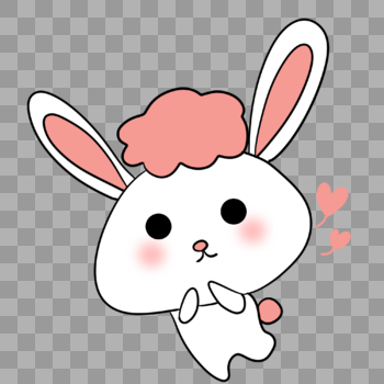 可爱兔子表情包图片素材免费下载
