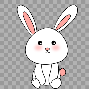 卡通兔子表情包图片素材免费下载