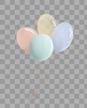 节日多彩气球图片素材免费下载