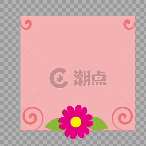 花朵边框矢量素材图片素材免费下载