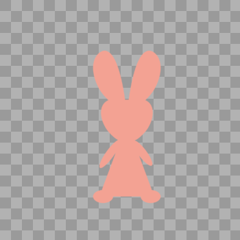 兔子扁平图标图片素材免费下载