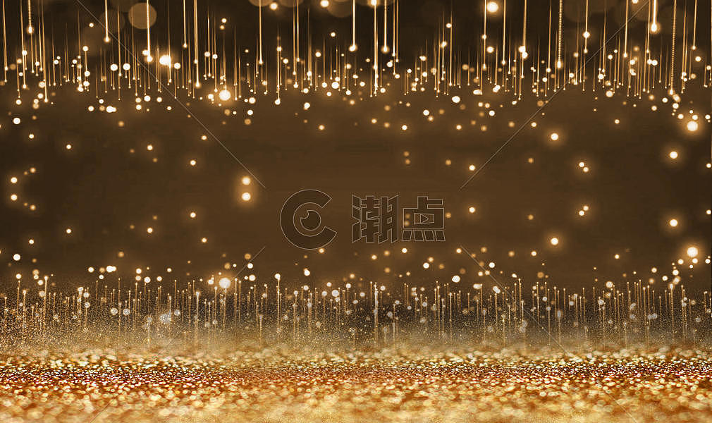 金色粒子背景图片素材免费下载