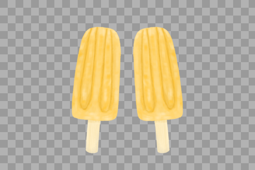 夏季黄色冰淇淋冰糕图片素材免费下载