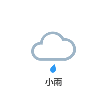 天气图标小雨icon图标GIF图片素材免费下载