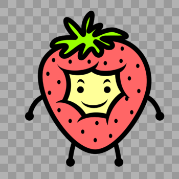 草莓表情图片素材免费下载
