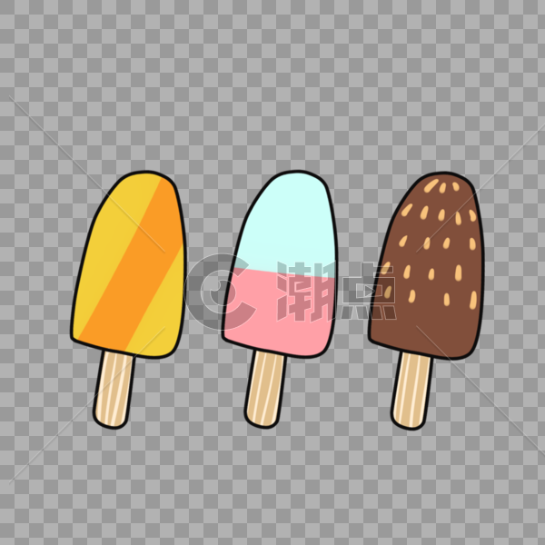 夏日卡通冰淇淋图片素材免费下载