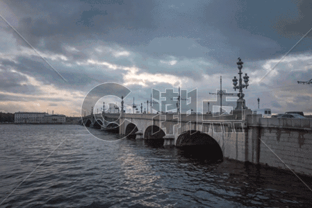 俄罗斯涅瓦河风光gif动图图片素材免费下载
