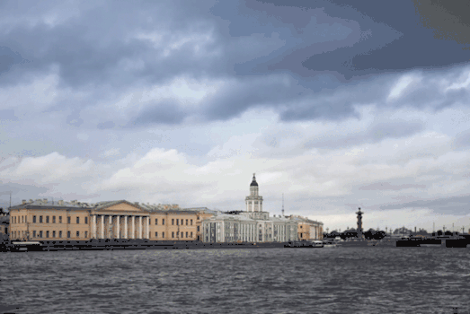 俄罗斯涅瓦河风光gif动图图片素材免费下载