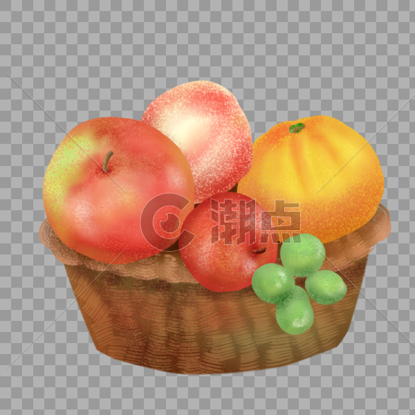 新鲜营养餐后水果苹果桃子橘子葡萄图片素材免费下载